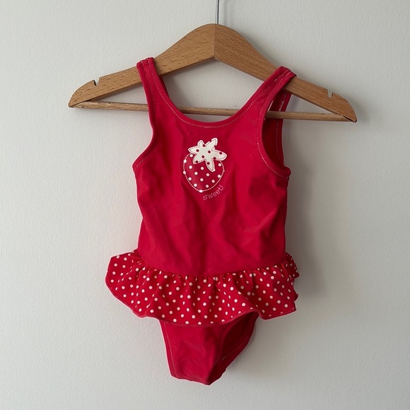 Joe Fresh Red Kids Swim One Piece - Picture 1 of 2